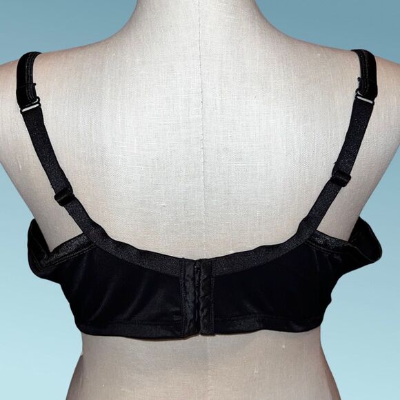 Full Figure Plus Size Cacique Black Bra Size 46DDD - Picture 4 of 7